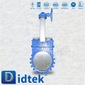 Fábrica hizo barato Didtek 100% prueba Slurry Knife válvulas de compuerta de 100 mm